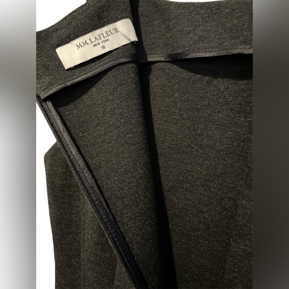 MM. LAFLEUR Lydia Charcoal Gray Sheath Dress Size 16 Bodycon Classic Style - Picture 10 of 16